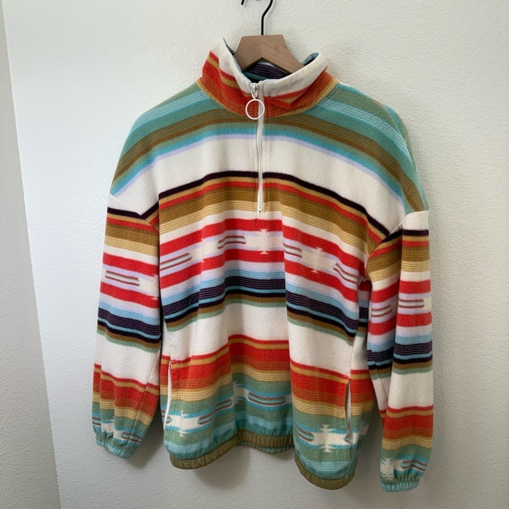 O’Neill 1/4 Zip Aztec Fleece Pullover Medium